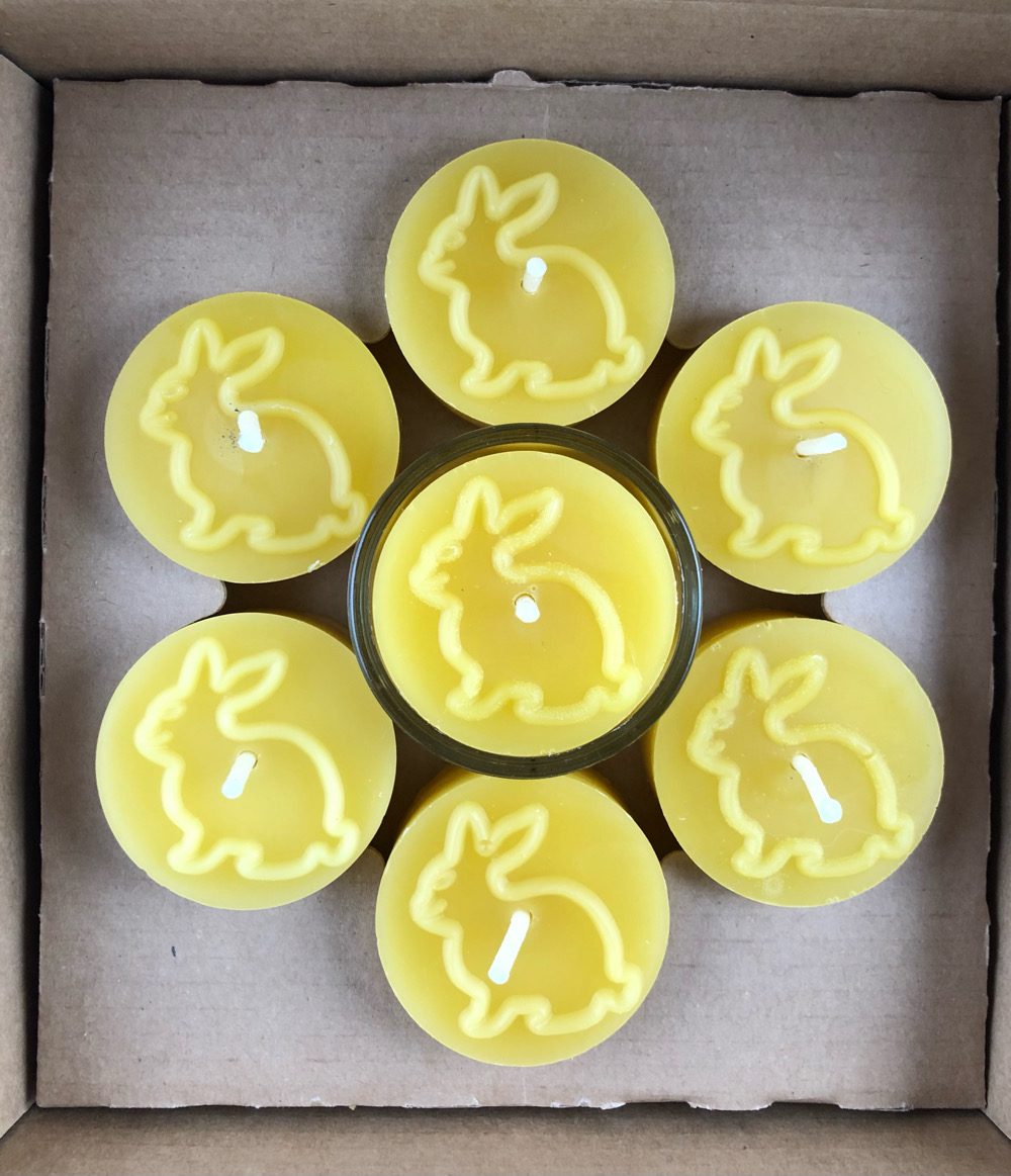 Teelichter Osterstimmung in der Teelichtgeschenkbox oder liebevoll aus dem Jutesäckchen – Bild 9