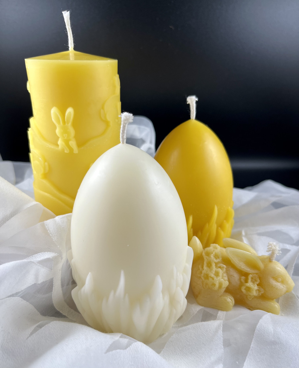 Bienenwachskerzen mit Ostermotiven – Bild 11