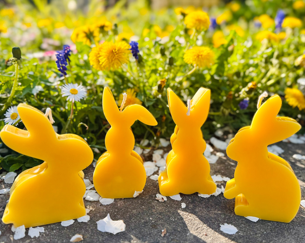 Bienenwachskerzen mit Ostermotiven – Bild 3