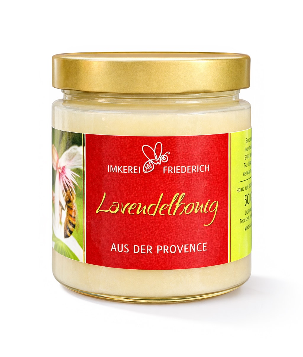 Produktbild Lavendelhonig auf weissem Untergrund