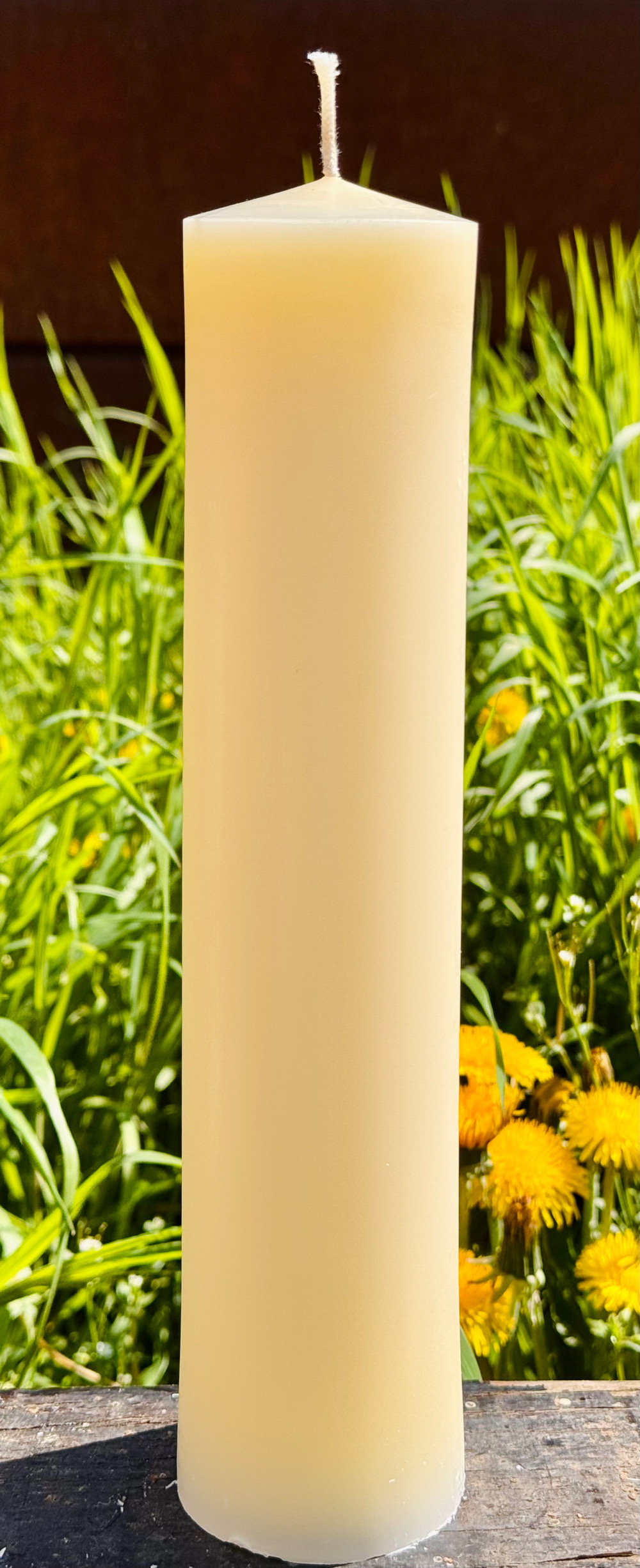 Bienenwachskerzen - Stumpenkerzen aus weißem Bienenwachs – Bild 8