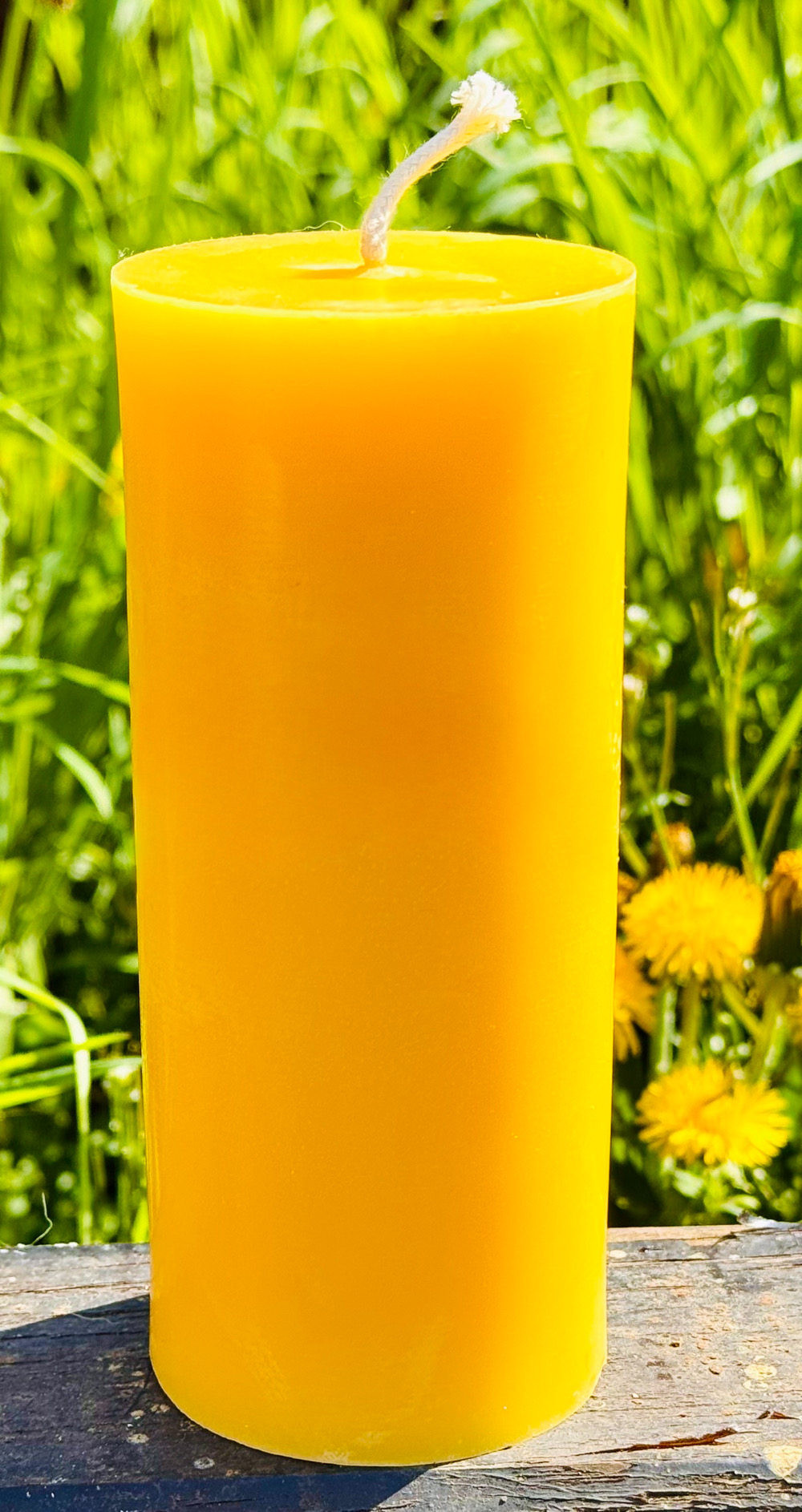 Bienenwachskerzen, Stumpenkerzen aus gelbem Bienenwachs – Bild 9