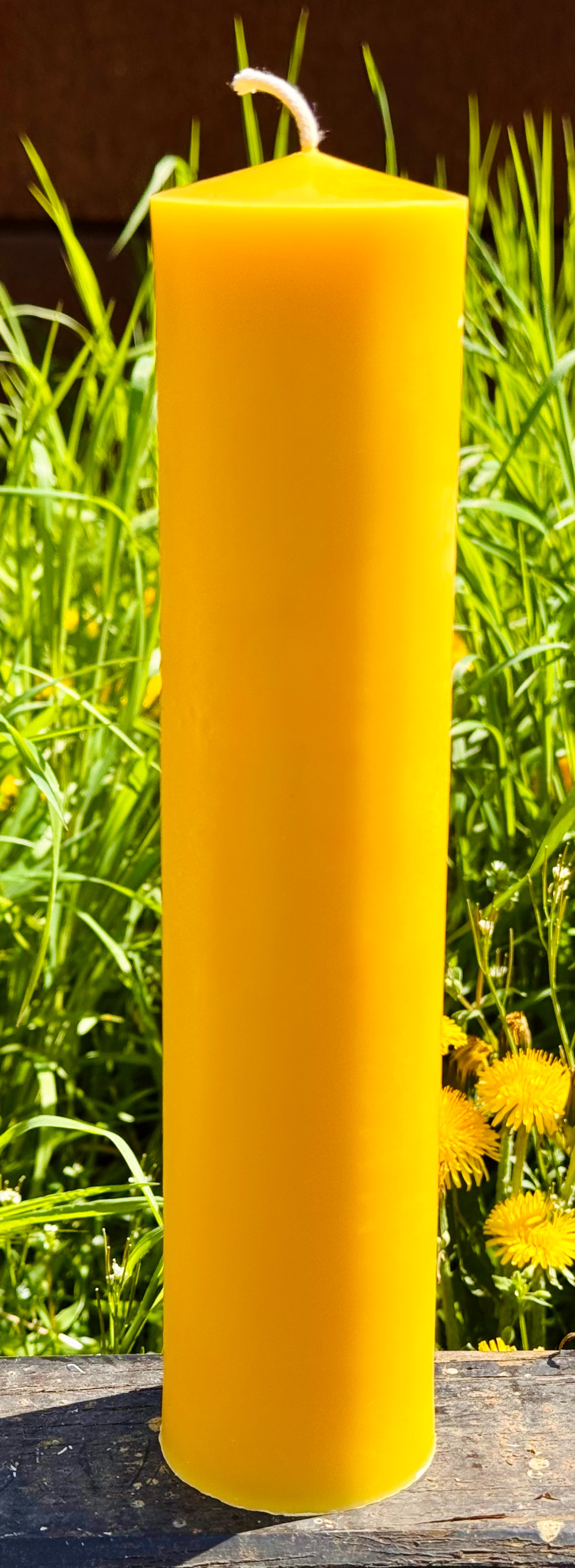 Bienenwachskerzen, Stumpenkerzen aus gelbem Bienenwachs – Bild 18