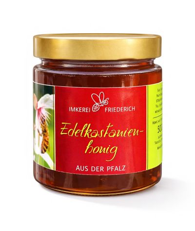 Produktbild Edelkastanienhonig auf weissem Untergrund